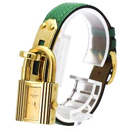 Hermès Reloj para mujer Hermes Kelly de cuero chapado en oro Quartz Otro