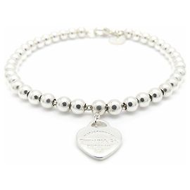 Tiffany & Co. Return to Mini Heart Tag Armband Silber Pink