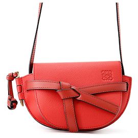 Loewe Dual Gate Mini Shoulder Bag Red