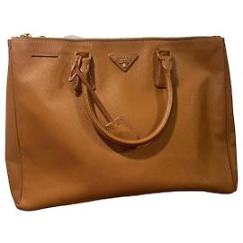 Prada Sac Cabas Saffiano Marron Marron
