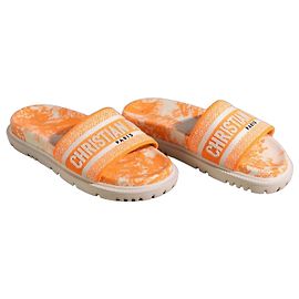 Christian Dior Sandalias J'Adior Blanco Naranja