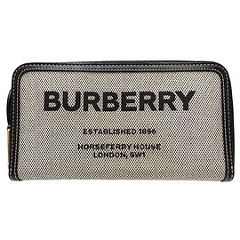 Burberry Women's Long Wallet Black White