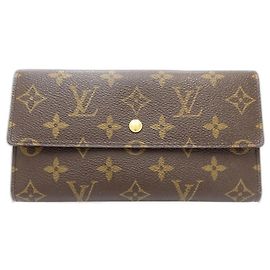 Louis Vuitton Monogram Long Wallet Brown