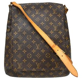 Borsa Musette Salsa Louis Vuitton in Canvas Monogram GM Marrone