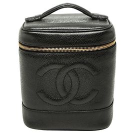 Bolsa Vanity Chanel Coco Mark em preto Preto