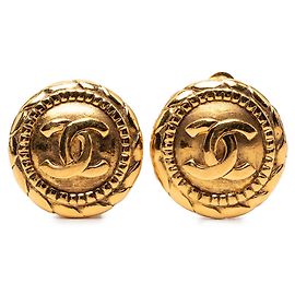 Orecchini a clip Chanel Coco Mark Vintage D'oro