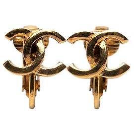 Boucles d'oreilles clip Coco Mark plaquées or Chanel Doré