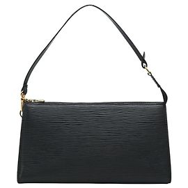 Bolsa Pochette Accessoires Epi Louis Vuitton Preto