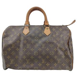 Bolsa Louis Vuitton Speedy Monogram Canvas 35 Marrom