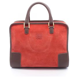 Borsa Loewe Amazona 32 Marrone Rosso