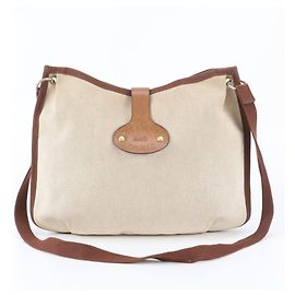 Hermès Borsa a tracolla Hermes Rodeo Toile H Leather Marrone Beige