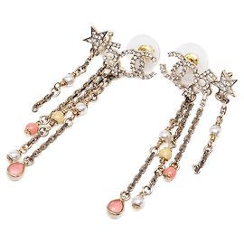 Orecchini a lobo Chanel Coco Mark Star Motif D'oro
