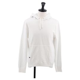 Christian Dior DIOR HOMME Bee Hoodie Cotton White Auth 186193M Kapuzenpullover Weiß