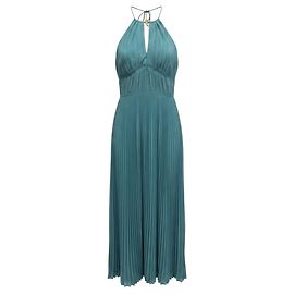 Robe midi à licou plissée Carli bleu Celeste Jonathan Simkhai Bleu