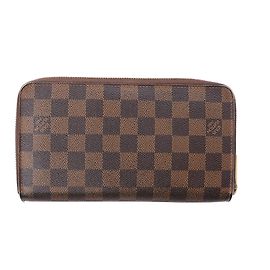 Louis Vuitton Zippy Damier Ebene Wallet in Brown N60003 Brown