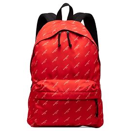 Balenciaga Explorer Logo Backpack Red