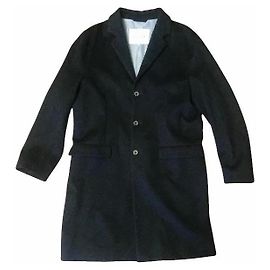 Mackintosh Navy Wool Overcoat Navy blue