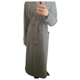 Abrigo Max Mara Atelier Runway de lana virgen gris Gris