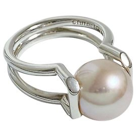 Tiffany & Co. Silberring mit Süßwasserperle Andere
