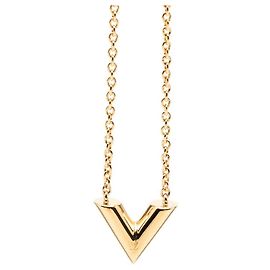 Collier pendentif Louis Vuitton Essential V Chain Doré