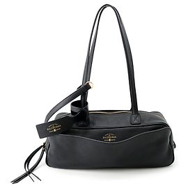 Borsa a spalla in pelle nera Balenciaga Nero