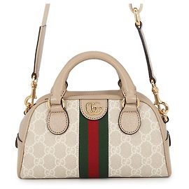 Gucci Ophidia GG Supreme Leather Handbag Beige