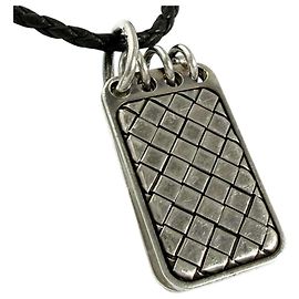 Colar com pingente de placa dupla para homem Bottega Veneta Outro