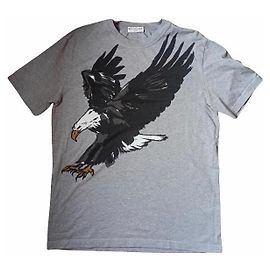 Camiseta Balenciaga Estampado Eagle Gris