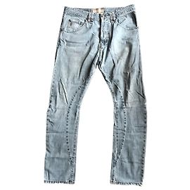 Galliano Light Wash Denim Jeans Blue