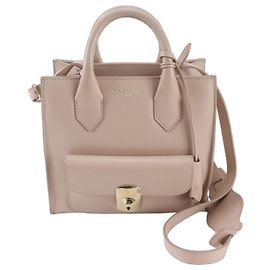 Balenciaga Padlock Mini All Afternoon Leather Handbag Beige