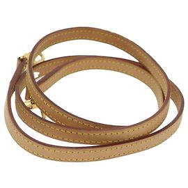 Louis Vuitton Bandouliere de couro 115 cm Bege
