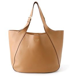 Prada Leather Tote Bag Brown