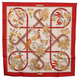 Hermès Hermes Carré 90 Silk multicolor 90 x 90 Red