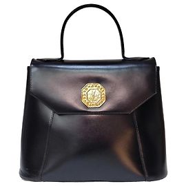 Sac à main Yves Saint Laurent Rive Gauche en cuir noir Noir