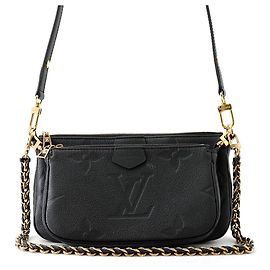 Louis Vuitton Monogram Empreinte Multi Pochette Accessoires Nero
