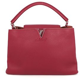 Bolsa Louis Vuitton Parnasséa Capucines MM Rosa Bordeaux