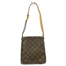 Louis Vuitton Musette Salsa Handbag Monogram Canvas PM Brown