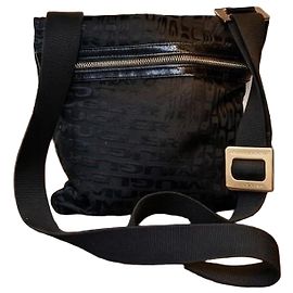 Borsa a tracolla Thierry Mugler Logo Canvas - Nero Nero