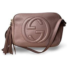 Borsa a tracolla Gucci Soho Beige Beige