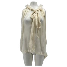 Free People Camicia bianca con maniche a sbuffo Bianco