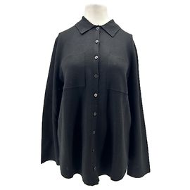 SéZane Cardigan aus Wolle Schwarz M Schwarz