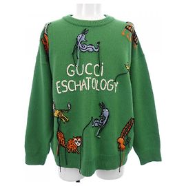 Gucci 653914 XKBYF Maglia Verde Arancione