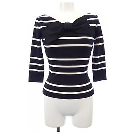 Christian Dior Knit Top Black White