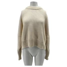 Pull en coton écru SéZane Beige