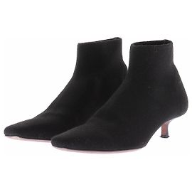 Autre Marque NEOUS Black Leather Ankle Boots Size 37 Black