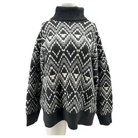 Autre Marque Jersey de cuello alto gris Gris