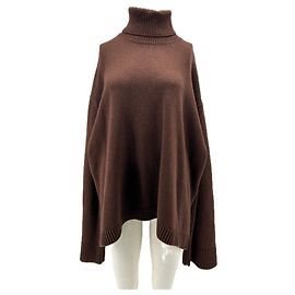 Autre Marque Pull col roulé marron Marron