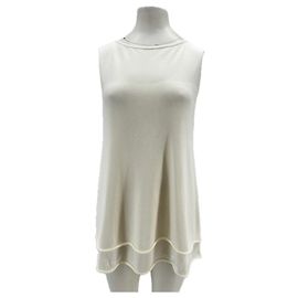 Autre Marque DISSH White Ruffled Viscose Top White