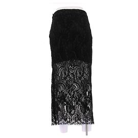 Stella Mc Cartney Schwarzer Spitzenrock Schwarz
