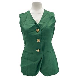 Autre Marque Veston vert bouton doré Green